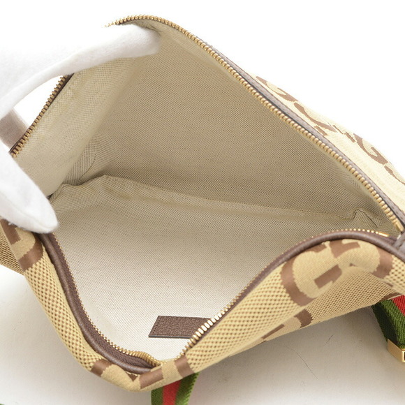 Gucci Jumbo GG Canvas Body Bag Beige - Picture 4 of 6